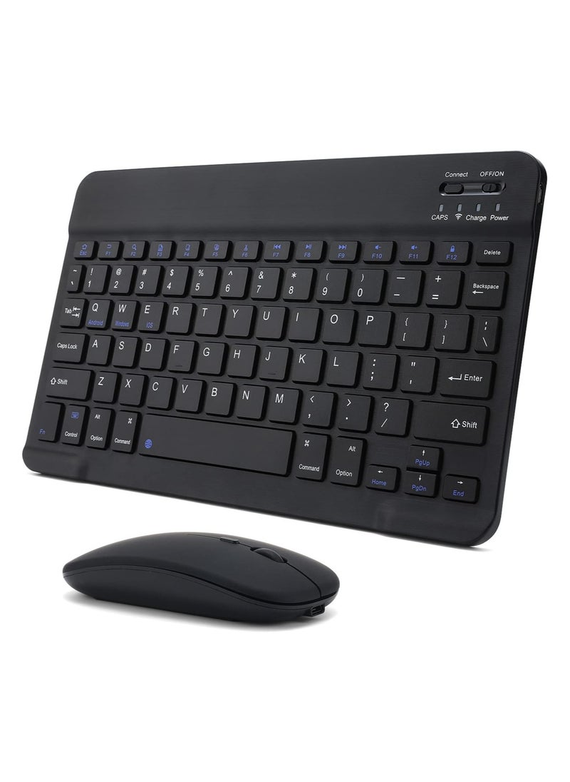 Universal Wireless Keyboard & Mouse Combo with Arabic & English Ergonomic Design and Silent Typing Keys Ultra Slim Design Compatible with Android Apple iPad IOS Windows & Mac (Black) - pzsku/Z95C1FD143E9038D61917Z/45/_/1727106734/b5a692d3-0ce3-45ef-9219-e92b402f9252