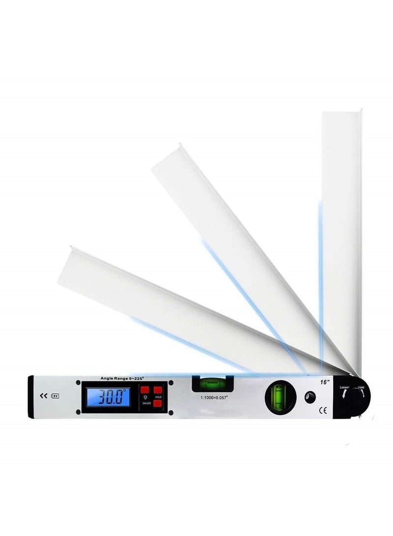 400mm Digital Protractor 0-225 Degree Electronic Angle Dual Spirit Level Measure Gauge Ruler for Measuring Tool  - Image 4