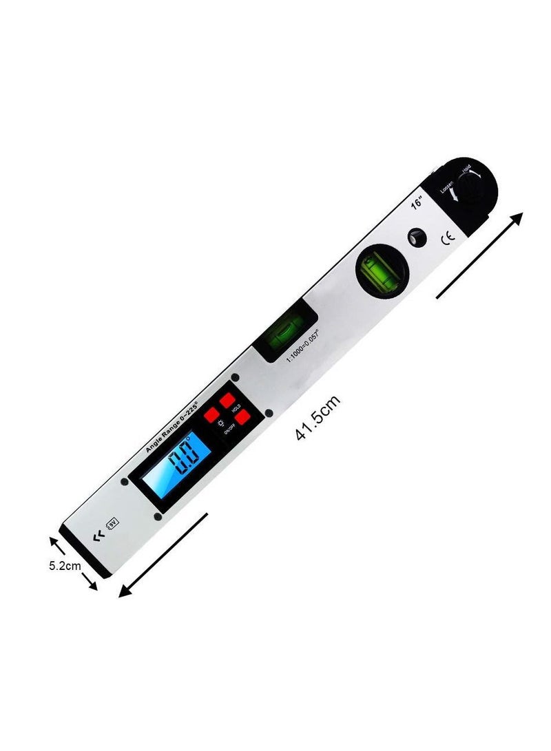 400mm Digital Protractor 0-225 Degree Electronic Angle Dual Spirit Level Measure Gauge Ruler for Measuring Tool  - Image 5