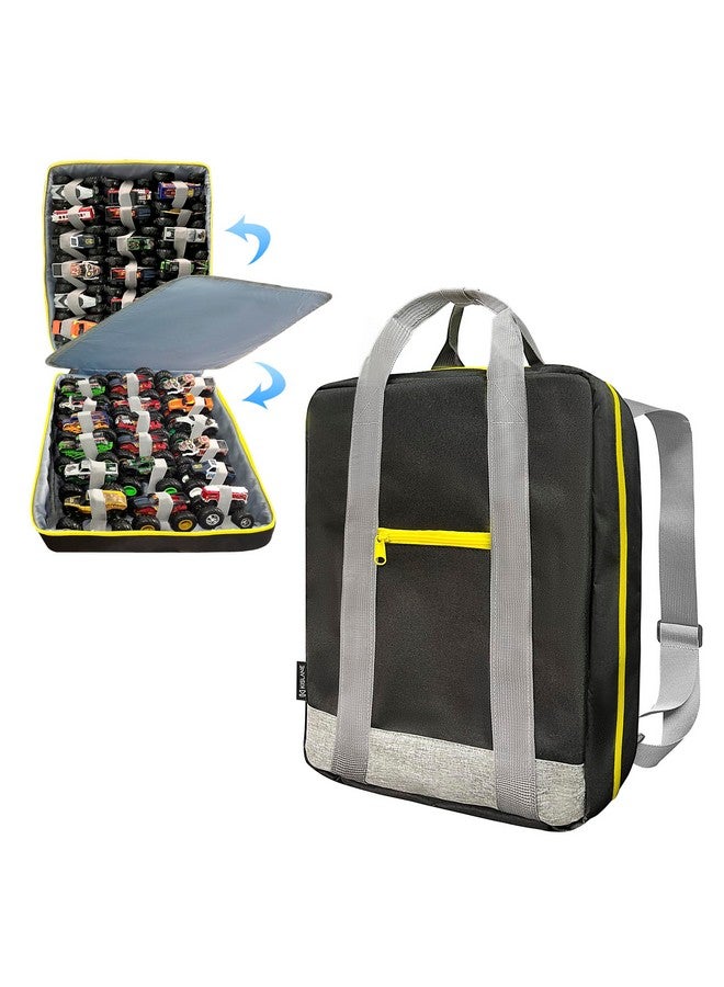 KISLANE KISLANE Monster Trucks Storage Backpack - Versatile Carrying Case With Front Compartment and 2 Storage Pages for 36 Trucks - Ultimate Holder and Organizer  - Image 1