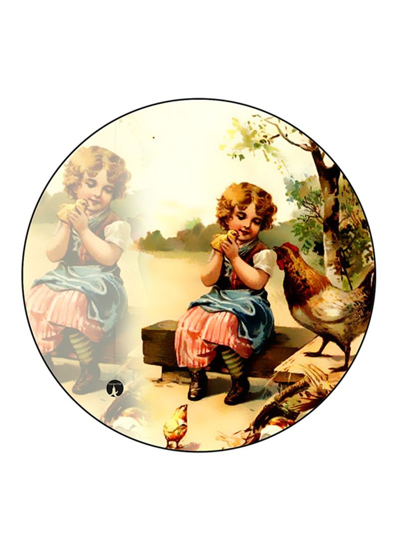 RKN Vintage Art Printed Fridge Magnet Multicolour - Image 1
