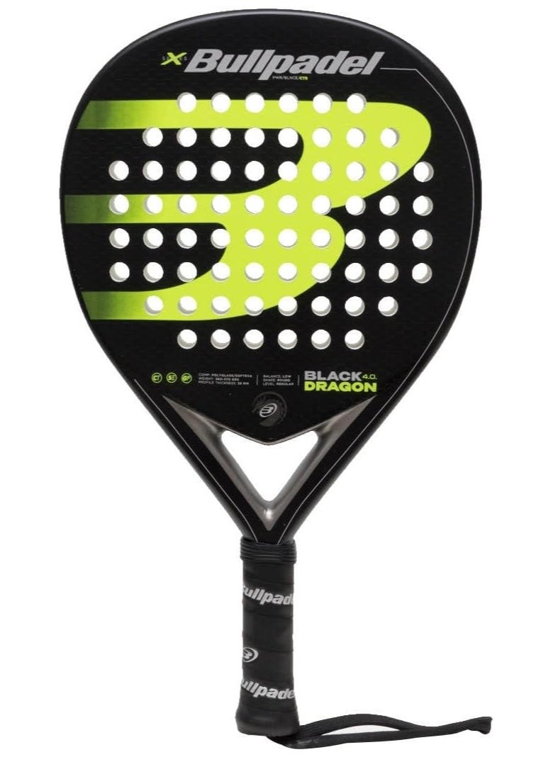 BULLPADEL Black Dragon 4.0 Padel Racket by Bullpadel  - Image 1