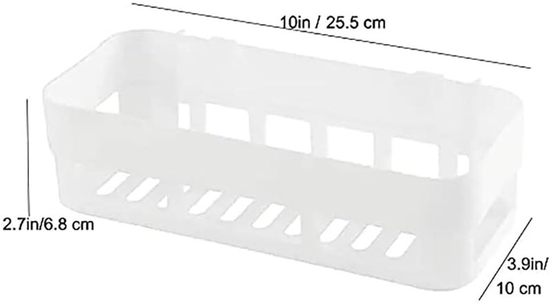 Melgoza Pack of 4 Bathroom Accessories Multipurpose Shelf for Wall Mount Bathroom Organiser Rack without Drill Self Adhesive Sticker Stand Plastic, Shower Rack Shelf (White) - Image 5