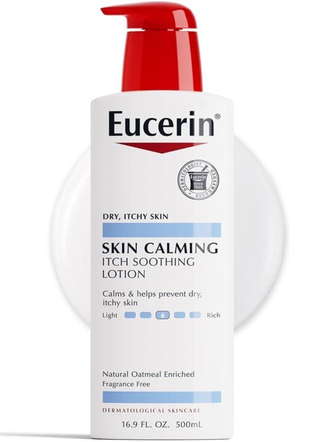 Eucerin Skin Calming Lotion - Itchy Skin, Natural Oatmeal Enriched-500ml- 16.9 fl. oz 