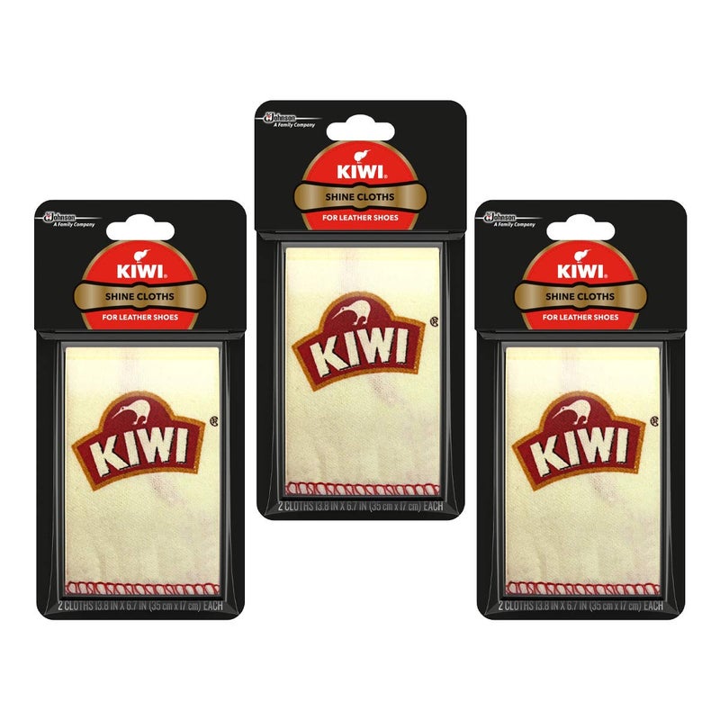 مناديل تلميع الأحذية KIWI عبوة 3 قطع