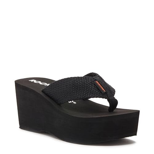 Rocket Dog Women's Crush Platform Thong Sandal,Black,10 M - Image 4