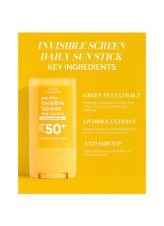 LUXE ORGANIX Luxe organix zero shine invisible screen daily sun stick  - Image 2