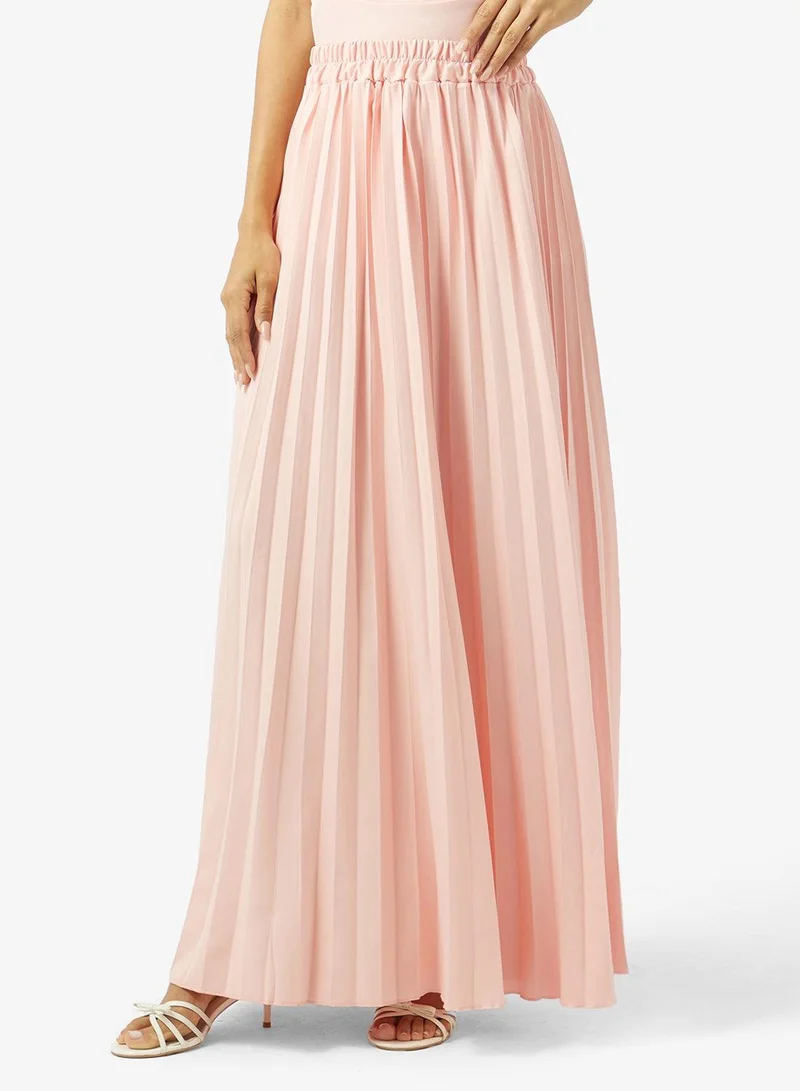 Ginger  Drop Waist Longline Top and Pleat Skirt Set for Women | Best Price UAE