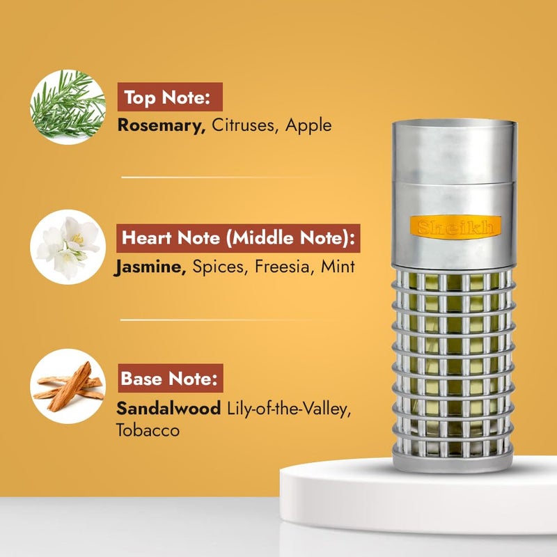 Al Haramain Sheikh Eau de Parfum Spray for Unisex, 2.88 Ounce / 85 ml - Image 3