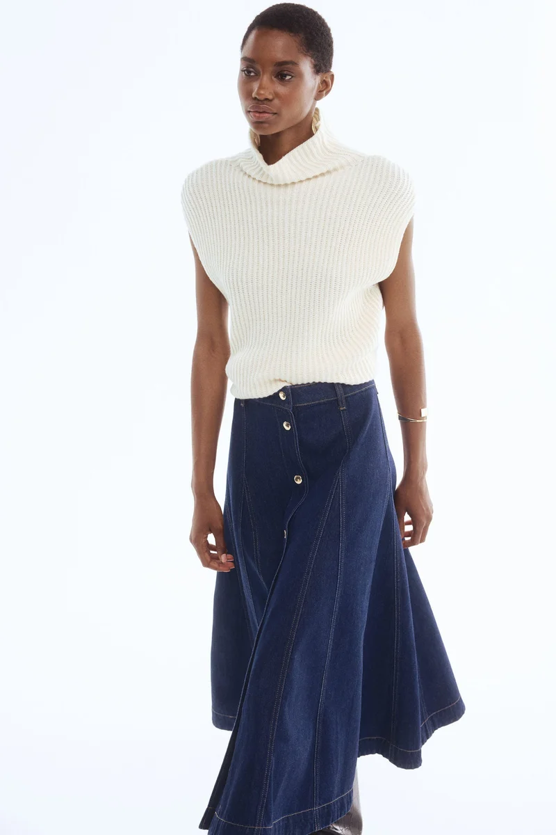 H&M A-line denim skirt