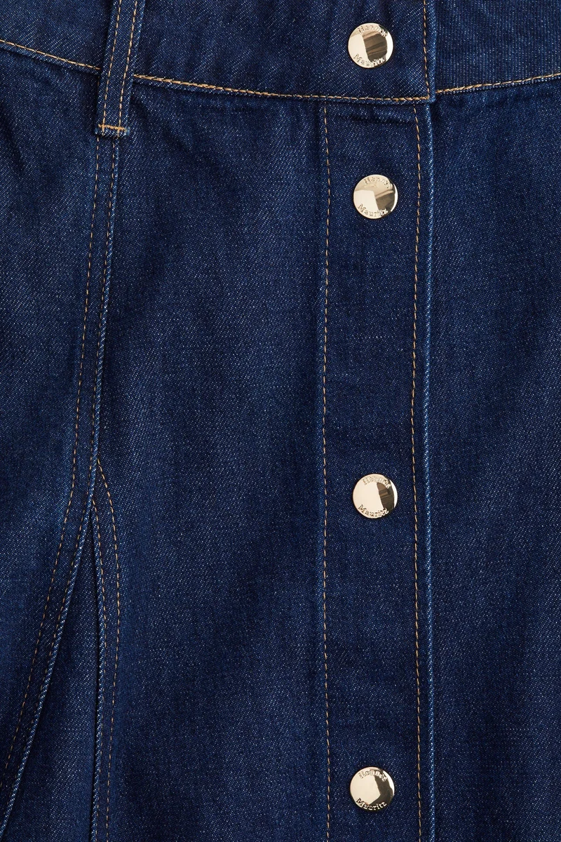 اتش اند ام تنورة جينز بتصميم