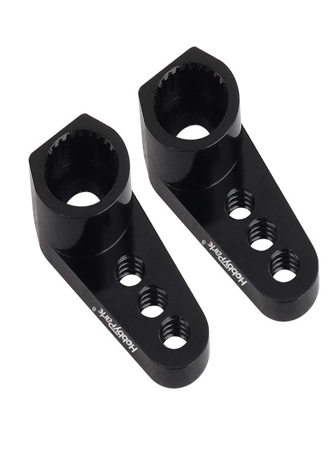 HobbyPark TRX4M Servo Horn 25T Servo Arm 6mm Spline Gear for High Torque Micro Servos with TRX-4M 1/18 RC Crawler Upgrades Parts, Compatible with Stock Servo (Black-2pcs) - Image 3