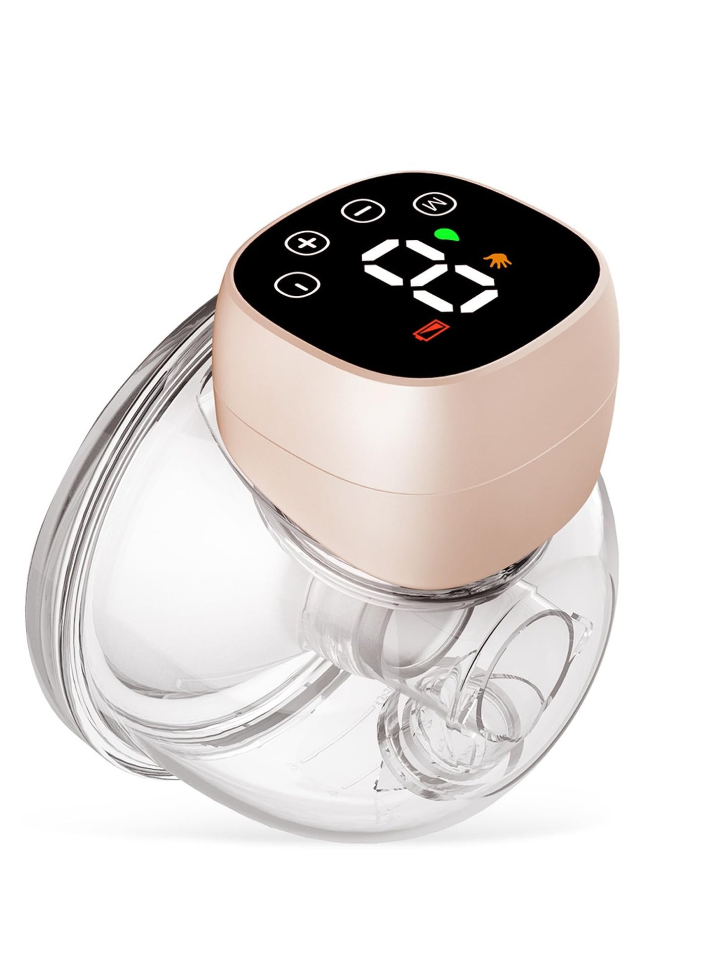 DOOKOO Electric Wearable Hands-Free Breast Pump With 30 PCS Breastmilk Storage Bags, Low Noise, Painless, LCD Display, 3 Modes And 9 Levels