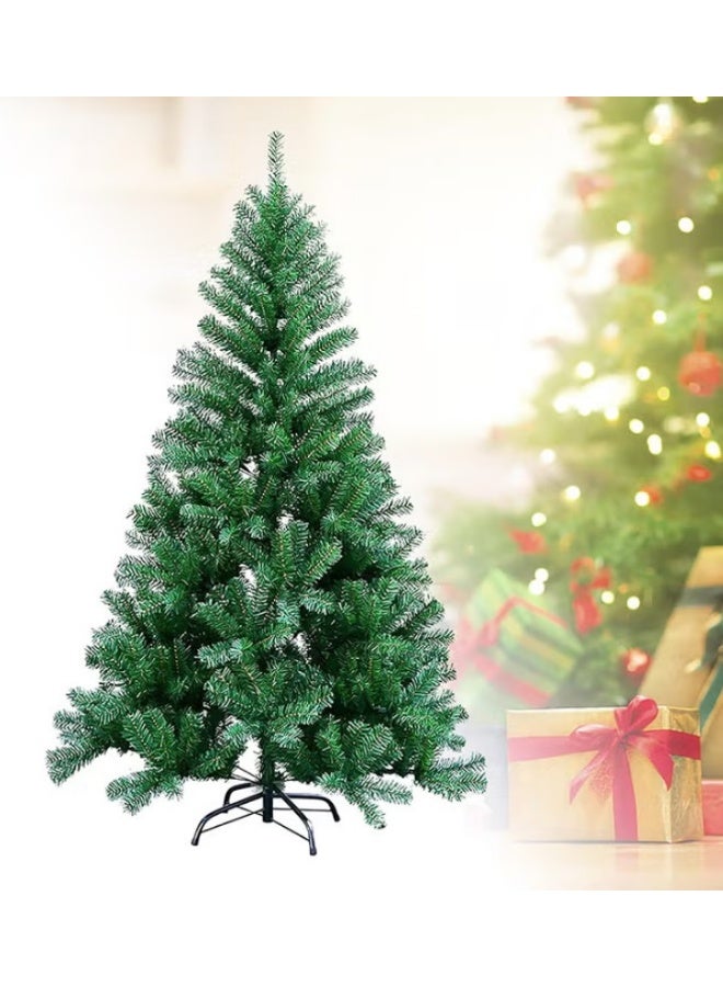 ARTIFICIAL TREE شجرة عيد الميلاد الصناعية بطول 180 سم مع 600 طرف، شجرة عيد الميلاد الخضراء المصنوعة من مادة البولي فينيل كلوريد، زينة عيد الميلاد الصناعية سهلة التجميع، تتضمن حاملًا معدنيًا - Image 1