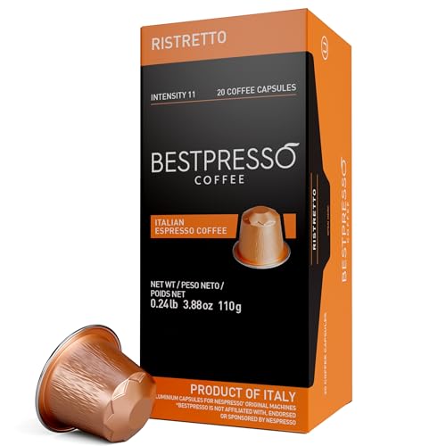 Bestpresso Coffee for Nespresso Original Machine 120 pods Genuine Espresso Ristretto BlendHigh Intensity Pods Compatible with Nespresso Original - Image 1