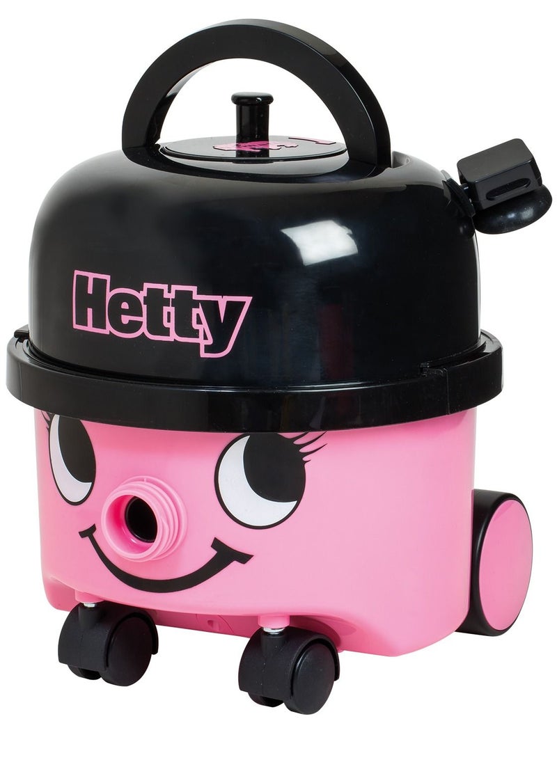 CASDON Hetty Vacuum Cleaner: Pink Toy Vacuum With Real Function And Nozzle Accessories. For Children Aged 3+ - Image 4