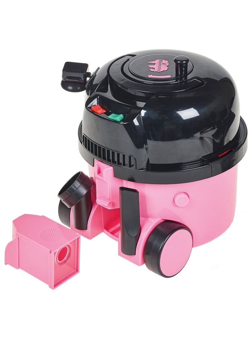 CASDON Hetty Vacuum Cleaner: Pink Toy Vacuum With Real Function And Nozzle Accessories. For Children Aged 3+ - Image 3