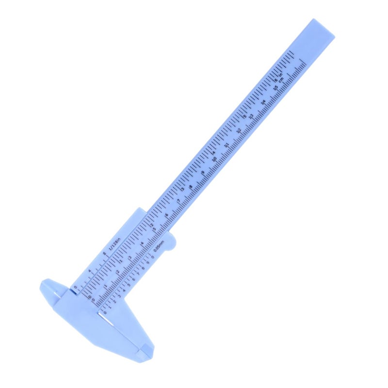 Alipis 150mm Plastic Mini Metric Caliper 0 5mm Precision Slide Gauge Dual Measurement Tool - Image 1