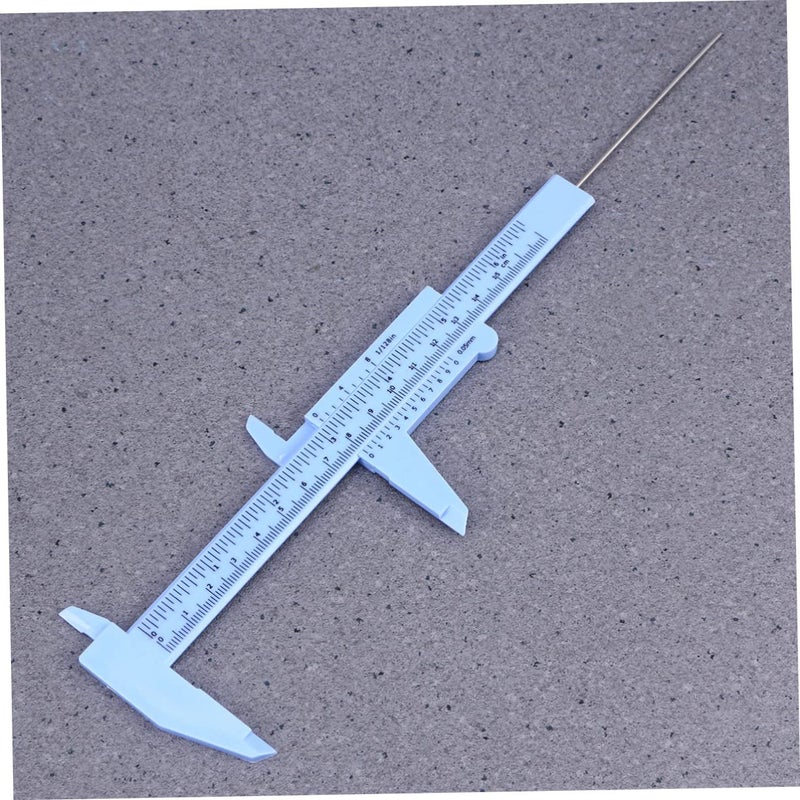 Alipis 150mm Plastic Mini Metric Caliper 0 5mm Precision Slide Gauge Dual Measurement Tool - Image 3