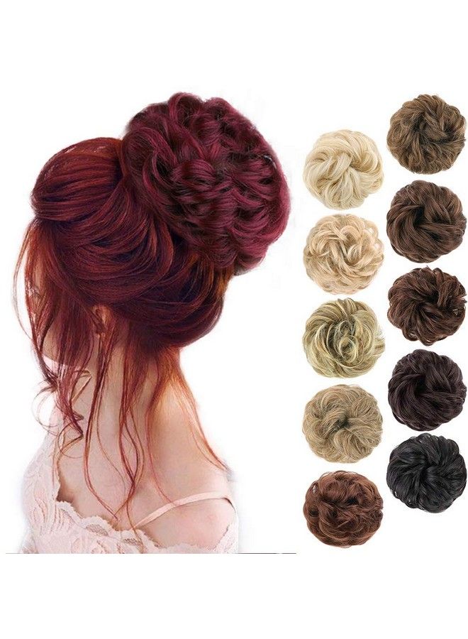 MORICA 1Pcs Messy Hair Bun Hair Scrunchies Extension Curly Wavy Messy Synthetic Chignon For Women Updo Hairpiece - Image 1