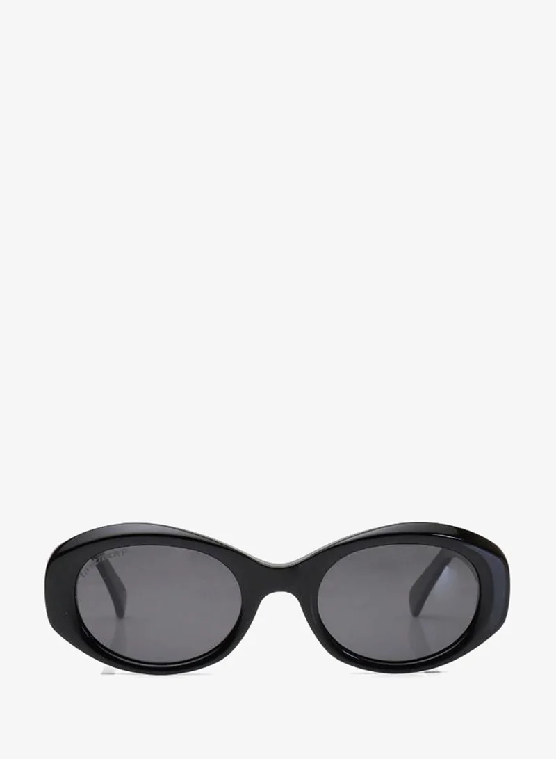 fastrack Polarized Sunglasses Black Frame Smoke Mirror Lens 52mm  - P605GY1PV