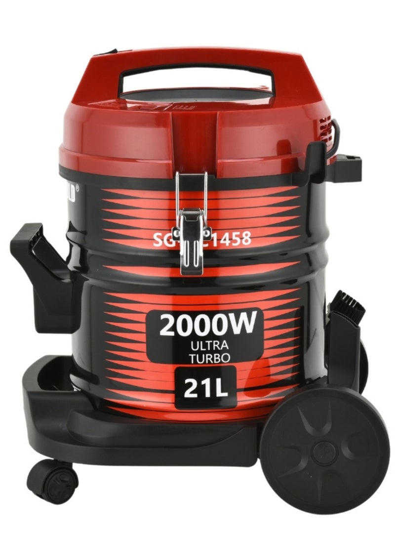 ستارجولد مكنسة كهربائية جافة 21 لتر 2000 وات مع أنبوب تلسكوبي كابل 1.5 متر - Image 2