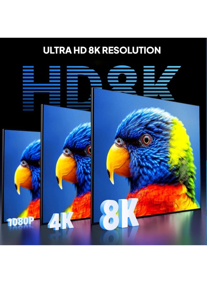 Mowsil 8K HDMI 2.1 Cable 2M - Image 3