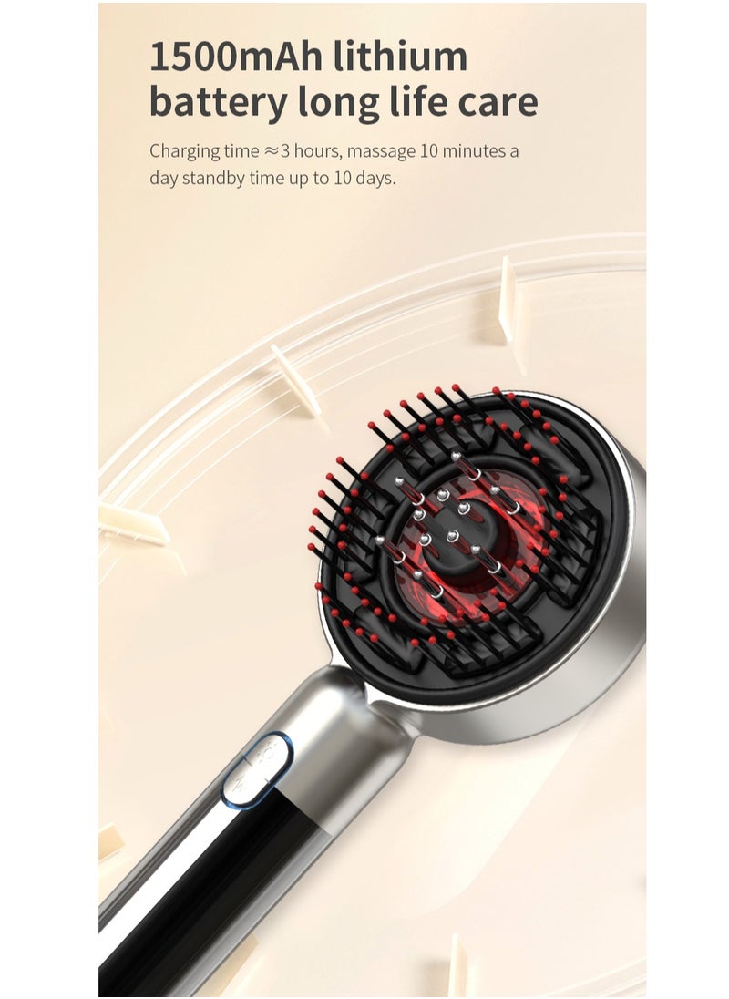 Laseta - LASETA Scalp Massager Comb,  Electric Hair Growth Comb, for Men and Women Hair Loss, for Evenly Spread Hair Care Essential Oils on the Scalp, Suitable for Daily Hair Care for Hair Loss,silver - Image 1