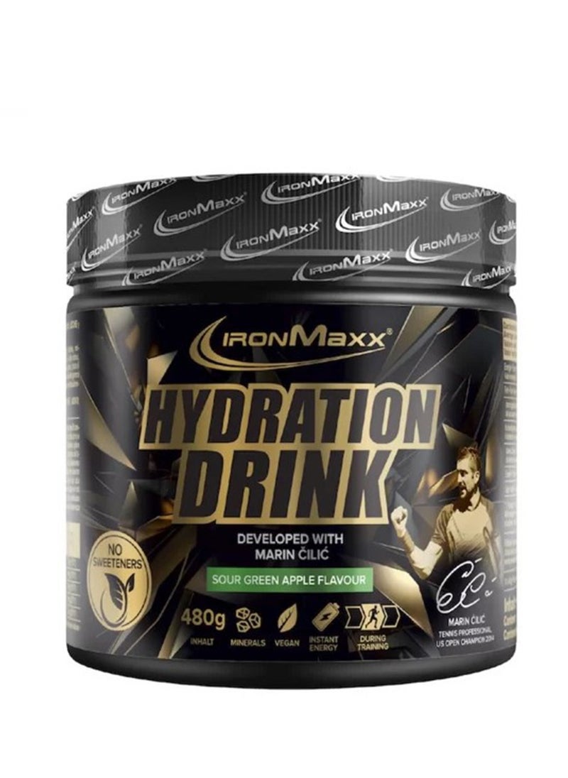 أيرون ماكس IronMaxx، مشروب مرطب، تفاح أخضر حامض، 480 جرام  - Image 1