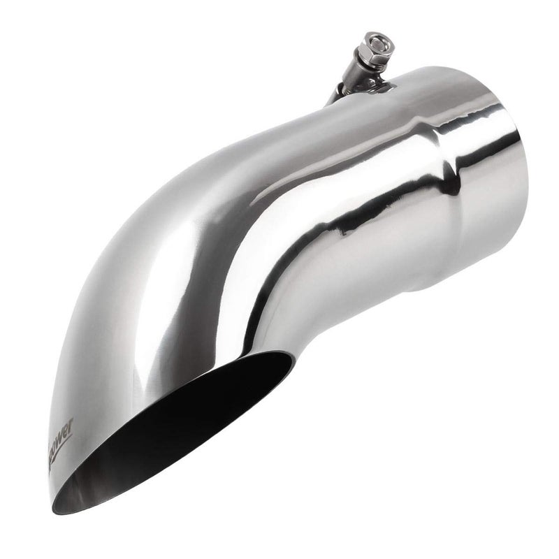 Upower Diesel Exhaust Tip Turn Down 4 Inch Inlet 4 Outlet Diameter 12 Long Stainless Steel 304 Bolt On Tailpipe