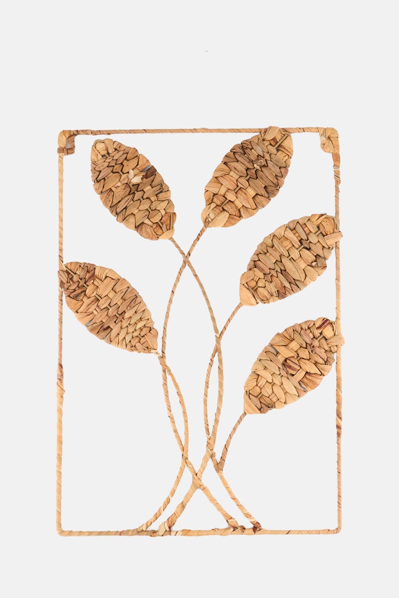 Muy Mucho Fibre Wall Decoration 35 x 50 cm, Natural  - Image 1