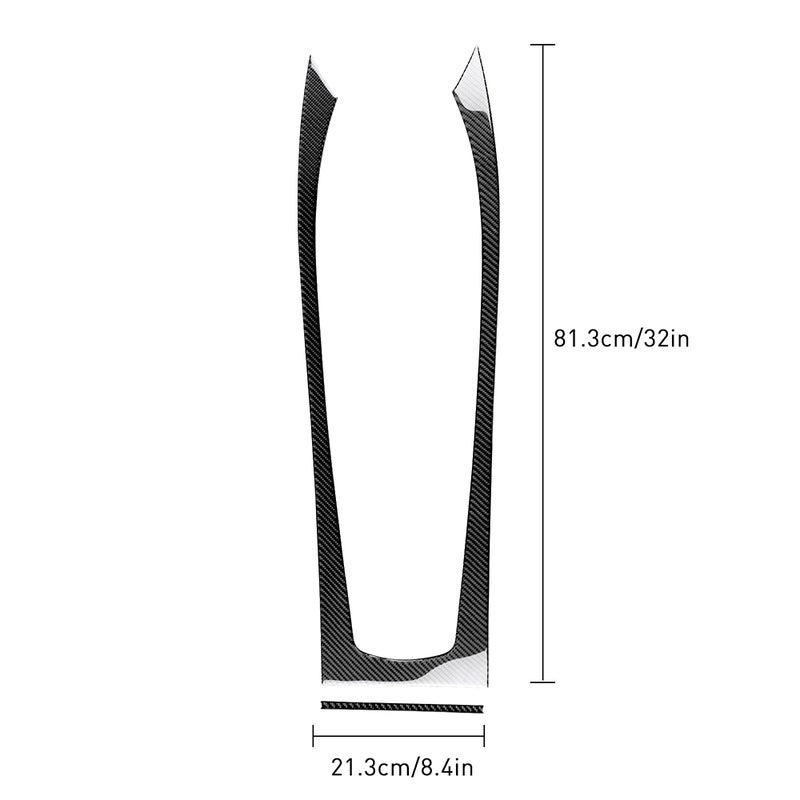 Carbon Fiber Sticker Gear Box Button Panel Shift Decoration Strip for BMW Z4 E85 E86 2003-2008 (Black/Red) - Image 2