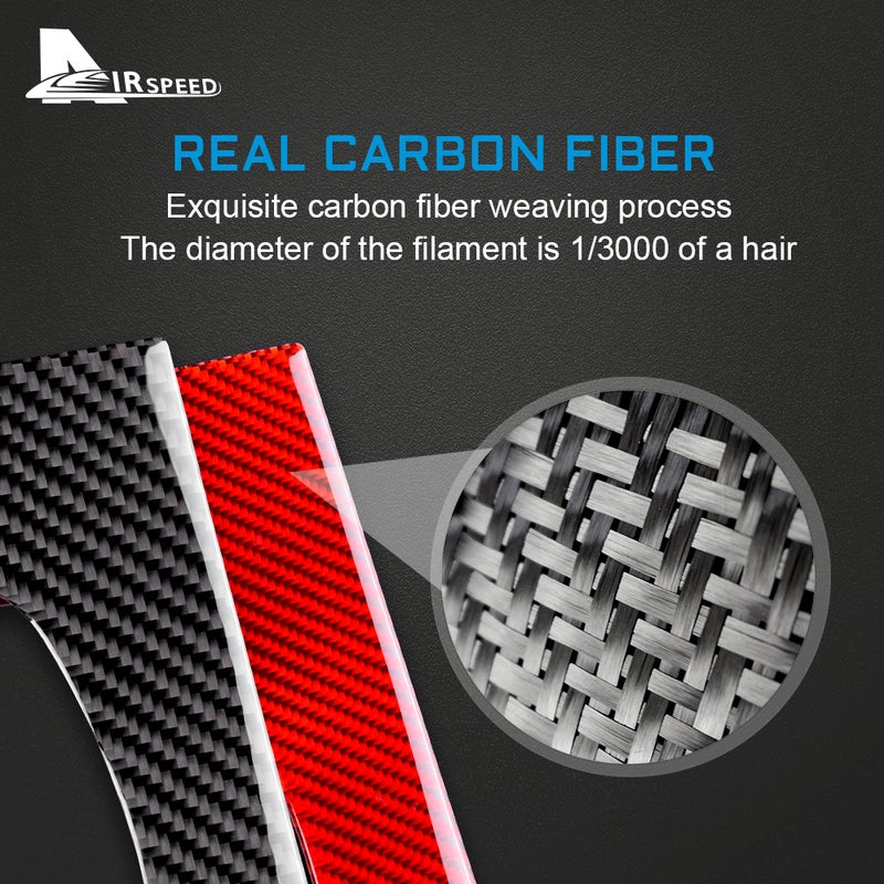 Carbon Fiber Sticker Gear Box Button Panel Shift Decoration Strip for BMW Z4 E85 E86 2003-2008 (Black/Red) - Image 5