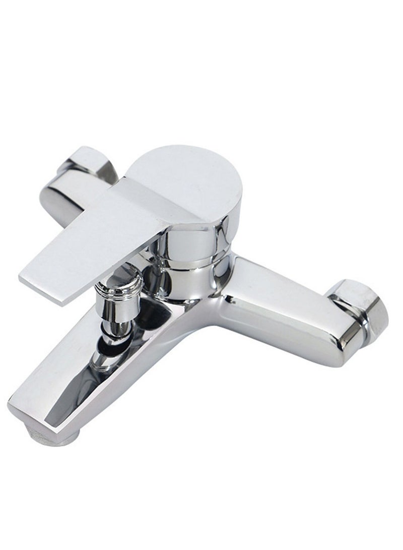 Furtey Silver Chrome Shower Bath Mixer - Corrosion Resistant Zinc Alloy, Single Lever Hot and cold shower Design (GS/WaterMark Certified) - Image 2