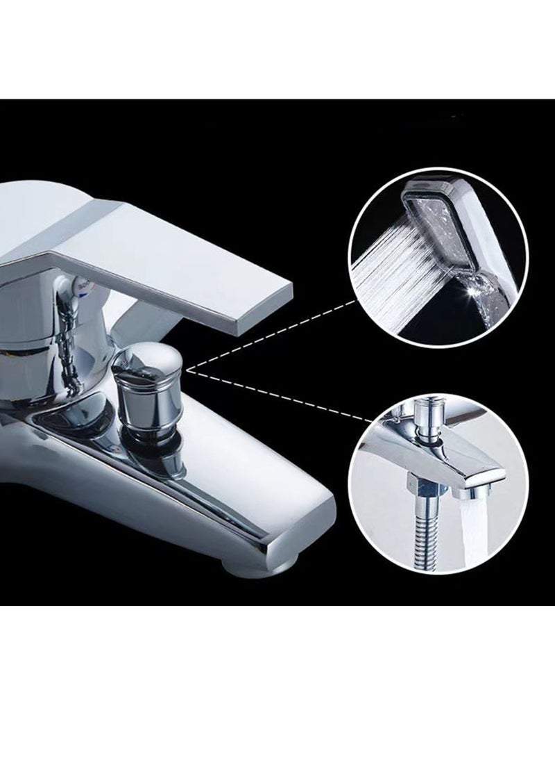 Furtey Silver Chrome Shower Bath Mixer - Corrosion Resistant Zinc Alloy, Single Lever Hot and cold shower Design (GS/WaterMark Certified) - Image 4