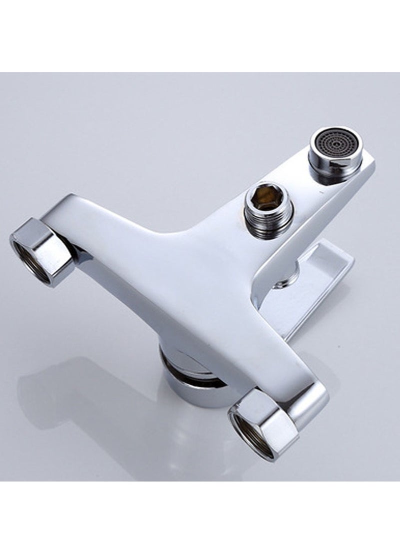 Furtey Silver Chrome Shower Bath Mixer - Corrosion Resistant Zinc Alloy, Single Lever Hot and cold shower Design (GS/WaterMark Certified) - Image 3