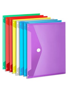 Plastic Envelopes 8 Pack Plastic Folders For Documents A4 Plastic File Folder Plastic Envelope For Documents File Poly Folders Storage Plastic Document Holder Filling Envelopes