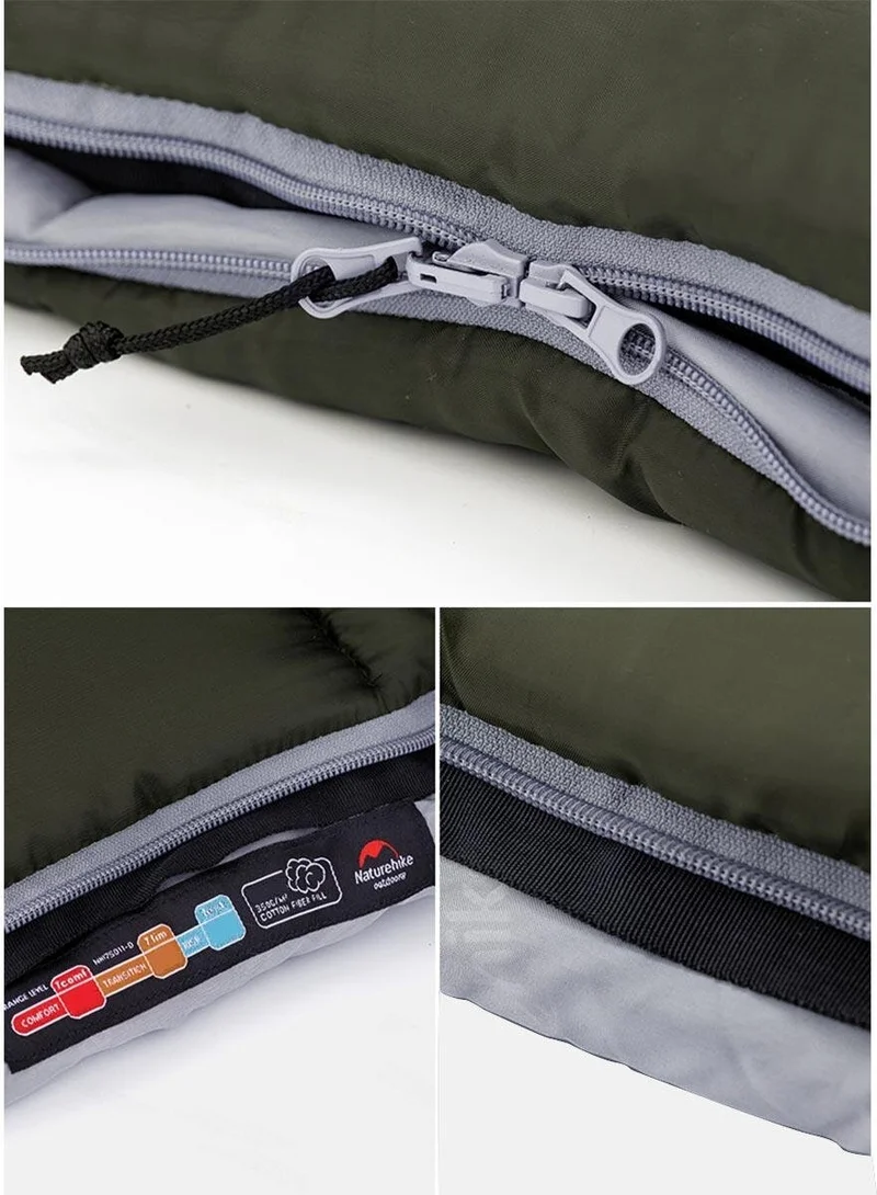 ناتشرهايك U150 Envelope Style Hooded Sleeping Bag -6°c