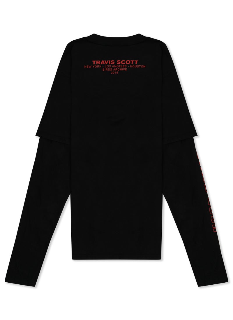 Travis Scott - Hood Toyota Birds Tour Merch Long Sleeve T-Shirt Black - Image 1