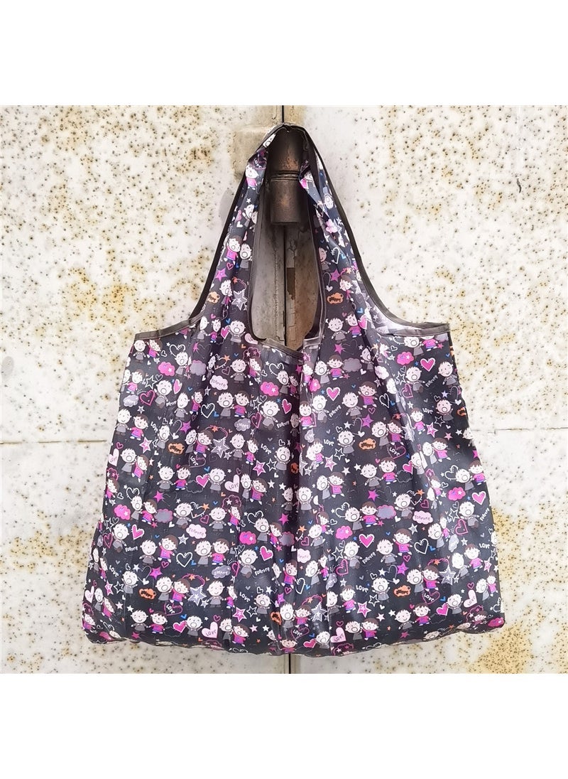 Generic Large Cartoon Foldable Eco-Friendly Shopping Bag Big Mouth 