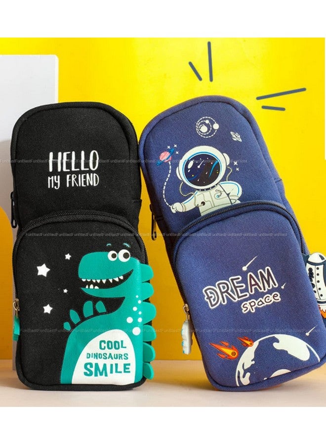 FunBlast Pencil Case for Kids, Multipurpose Zipper Pencil Pouch for Kids, Pencil Box for Kids, Pencil Case for Boys, Stationary Organizer for Kids, Return Gifts for Kids (Robot) - Image 4