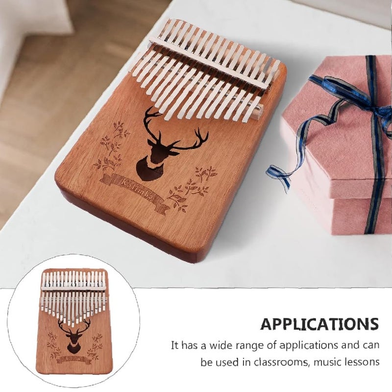 Mocking Bird 17 Keys Kalimba Musical Instrument| Professional Thumb Piano with Learning Book, Tune Hammer,Cloth Bag, Sticker, Instruction,Finger Covers,Perfect Christmas Gifts for your loved once - Image 4