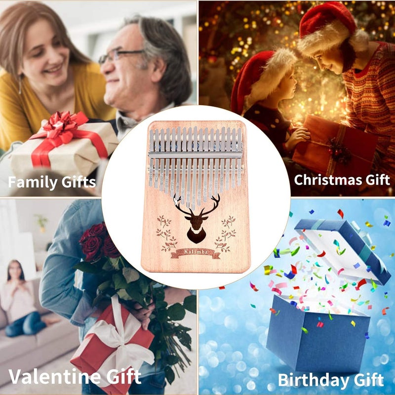 Mocking Bird 17 Keys Kalimba Musical Instrument| Professional Thumb Piano with Learning Book, Tune Hammer,Cloth Bag, Sticker, Instruction,Finger Covers,Perfect Christmas Gifts for your loved once - Image 3
