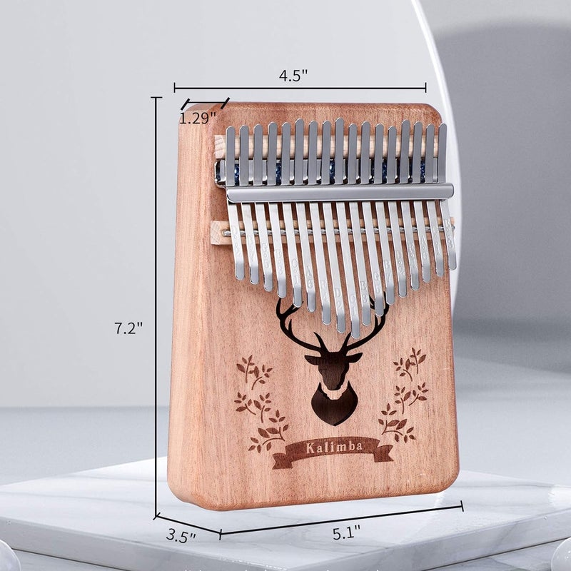 Mocking Bird 17 Keys Kalimba Musical Instrument| Professional Thumb Piano with Learning Book, Tune Hammer,Cloth Bag, Sticker, Instruction,Finger Covers,Perfect Christmas Gifts for your loved once - Image 2