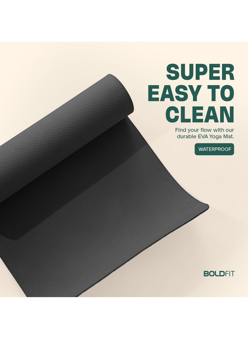 BOLDFIT Yoga Mats For Women Yoga Mat For Men Exercise Mat For Home Workout Yoga Mat For Women Gym Mat Anti Slip Yoga Mat 4Mm Workout Mat Yoga Mat For Kids Yoga Mate Gym Mats For Workout 4Mm Steel  - Image 5