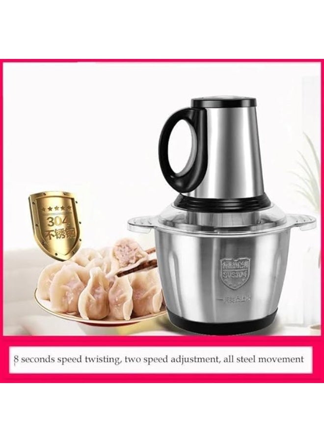 Powerful 5-liter electric grinder with a powerful 800W motor – durable double-sided metal construction with a tight-fitting lid – professional performance for processing meat and vegetables - Image 5