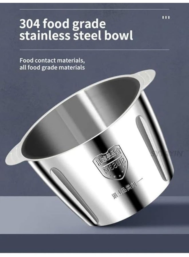 Powerful 5-liter electric grinder with a powerful 800W motor – durable double-sided metal construction with a tight-fitting lid – professional performance for processing meat and vegetables - Image 3