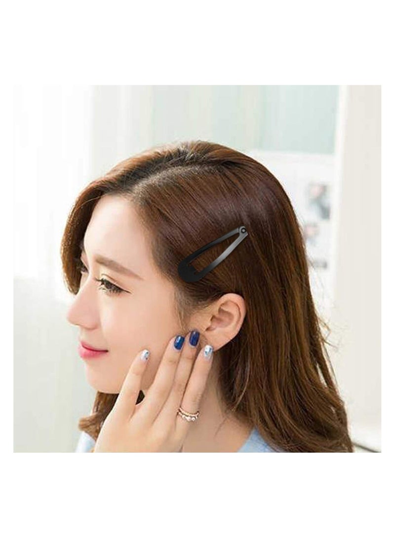 خاجول 50 حزمة مشابك شعر سوداء 5 سم مشابك شعر معدنية سهلة التركيب للنساء  - Image 4