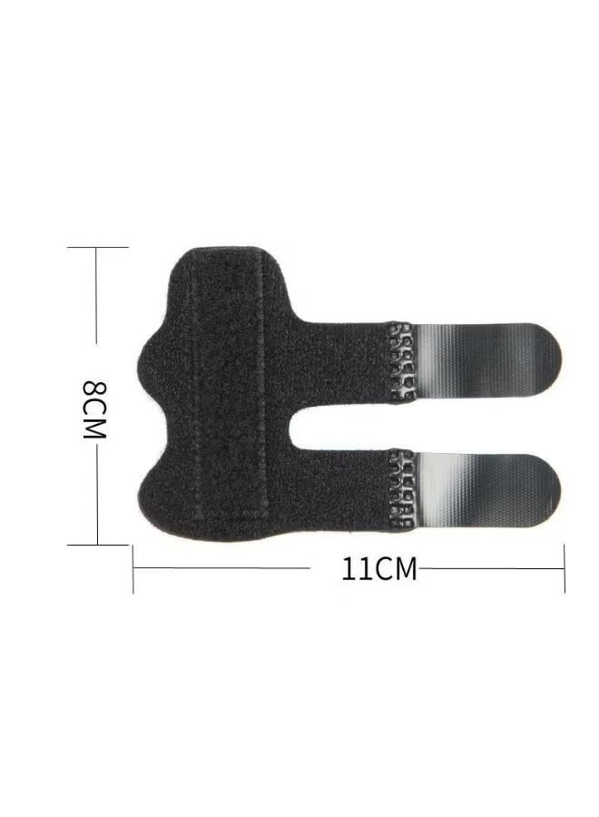 5-Piece Finger Splint Set Adjustable Trigger Bracket Knuckle Fixation Broken Finger Protector Broken Finger Straightening Arthritis Relief Pain Relief Black - Image 5