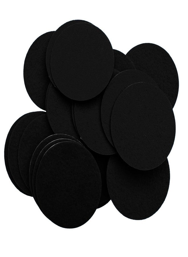 Playfully Ever After 3 Inch Black 30pc Felt Circle Stickers - Image 1